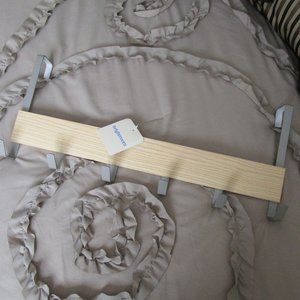 wood & metal overdoor multi-hook hanger